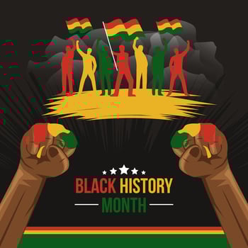 Black History Month Concept vector