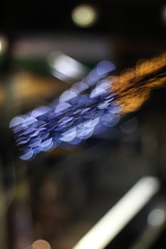 The beautiful bokeh light in the night photo