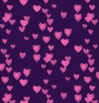 Valentine decor with hearts vector
