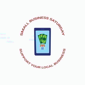 Vector icon of small business