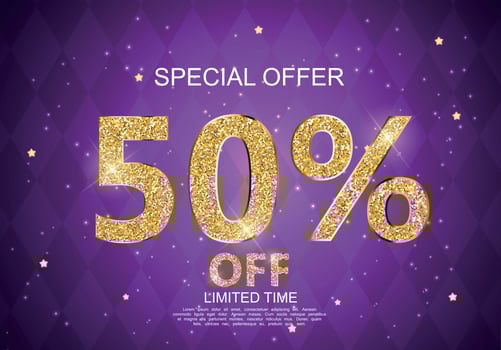 Special offer Sale Background Vector Illustration