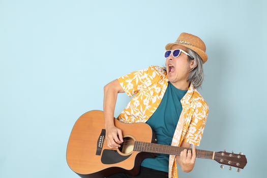 Man in summer clothes photo