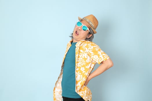 Man in summer clothes photo