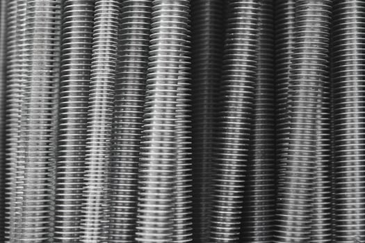 Stainless steel studs background. photo