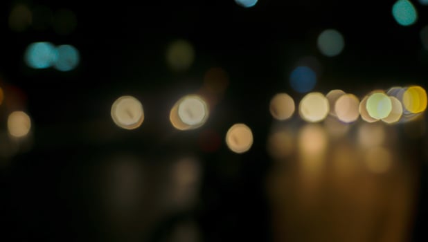 city lights background blur with colorful light photo