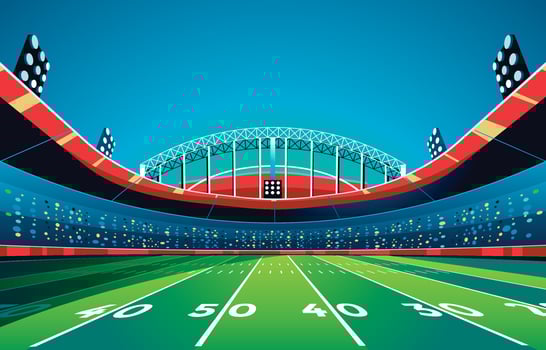 Super Bowl Stadium Background vector