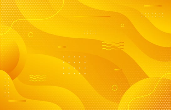 Yellow Gradient with Fluid Template vector