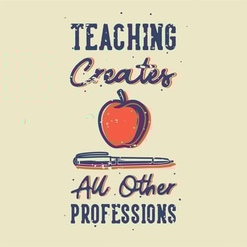 vintage slogan typography coffee teach grade repeat for t shirt design vector