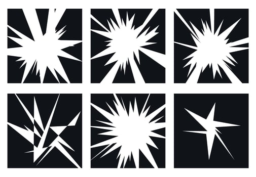 Black and White Abstract Psychedelic Art Background. Vector Illustration.