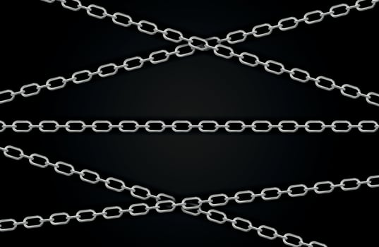 Abstract Silver Chain Background Vector Illustration