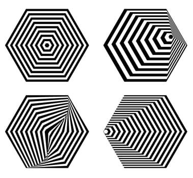 Hypnotic Fascinating Abstract Image.Vector Illustration. vector