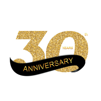 Template Logo 30th Anniversary Vector Illustration