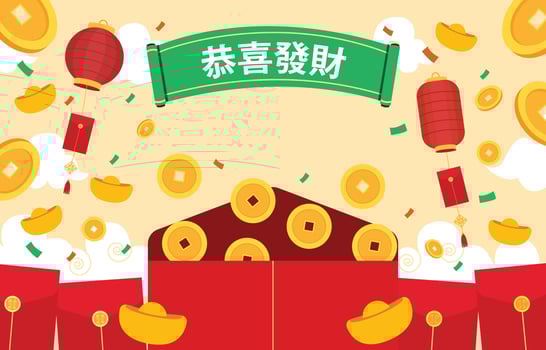 Red Packet Background vector