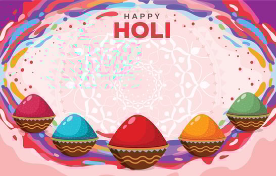 Happy Holi Festival Background vector