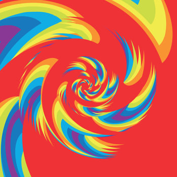 Colorful Abstract Psychedelic Art Background. Vector Illustration.