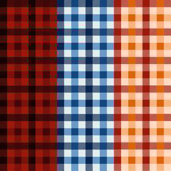 Seamless Pattern Buffalo Plaid Collection vector