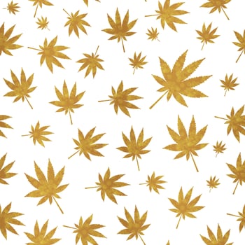 Abstract Cannabis Seamless Pattern Background Vector Illustration