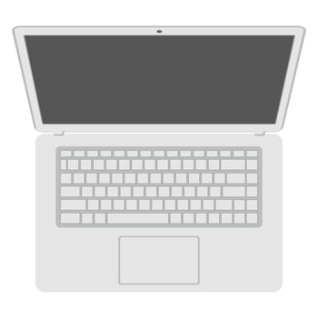 laptop computer cartoon vector object