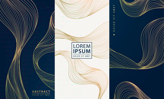 Set of vector collection design elements labels, frames, wedding invitations, social net stories, packaging, luxury products, perfume, soap, wine, lotion. Isolated on black, white background