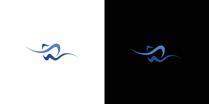 Modern and professional dental logo design suitable for dentist business 2 vector