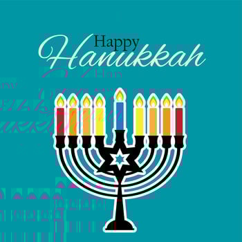 Happy Hanukkah, Jewish Holiday Background. Vector Illustration. Hanukkah is the name of the Jewish holiday