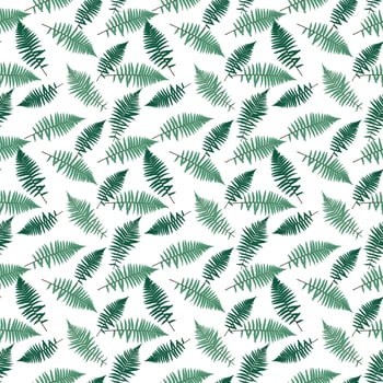 Fern Leaf Vector Fern Leaf Vector Seamless Pattern Background Illustration