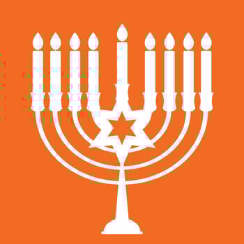 Happy Hanukkah, Jewish Holiday Background. Vector Illustration. Hanukkah is the name of the Jewish holiday.