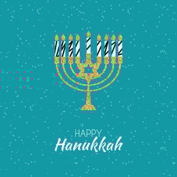 Happy Hanukkah, Jewish Holiday Background. Vector Illustration. Hanukkah is the name of the Jewish holiday.