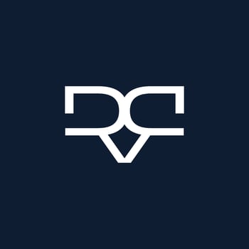 Modern and sophisticated RR letter initial logo design vector
