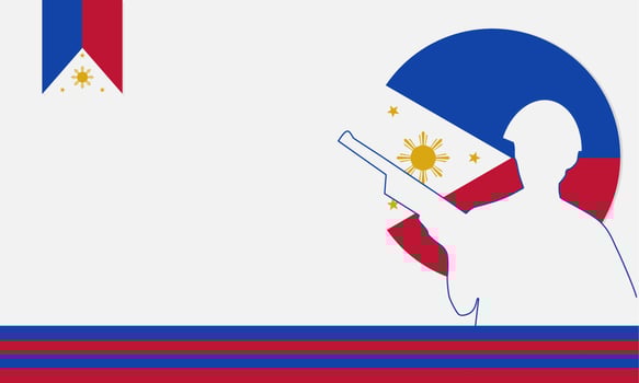 Background Bonifacio Day vector illustration. Background Rizal Day Vector Illustration, and Copy Space Area. Suitable to be placed on content with that theme.