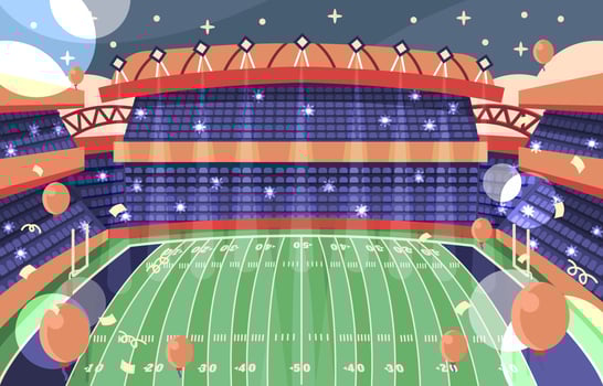 Super Bowl Stadium Background vector