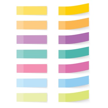 sticky notes set vector