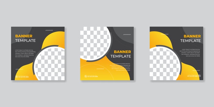 Digital business marketing social media post template. vector