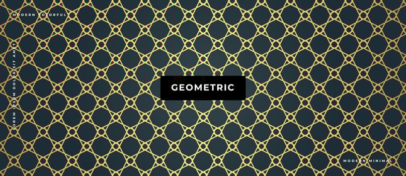 Golden geometric seamless pattern set, Abstract background, Decorative wallpaper. vector