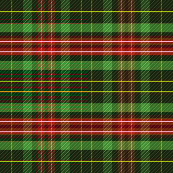 Christmas background with a plaid pattern vector