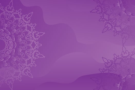 Beautiful vector hand drawn indian ornament mandala on background style.