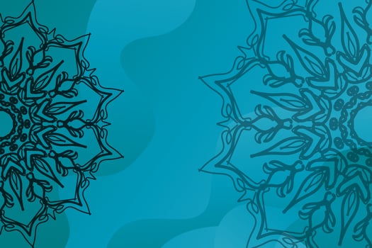Beautiful vector hand drawn indian ornament mandala on background style.