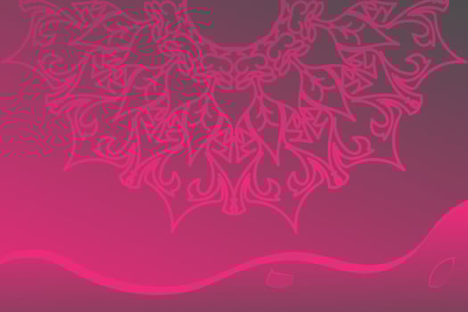 Beautiful vector hand drawn indian ornament mandala on background style.