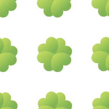 green clover leaf pattern vector