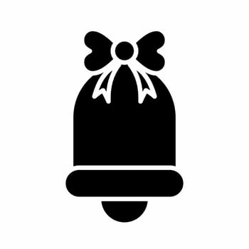 Bell Icon Black and White Sty... vector