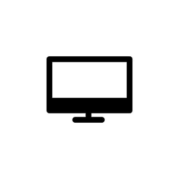 monitor icon design vector symbol screen, desktop, computer, display for multimedia