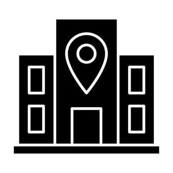 Location Glyph Icon vector