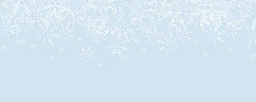 Christmas banner design with snowflake ornament vector
