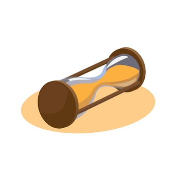 sandglass hourglass icon time illustration vector
