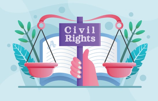 Colorful Civil Rights Background vector