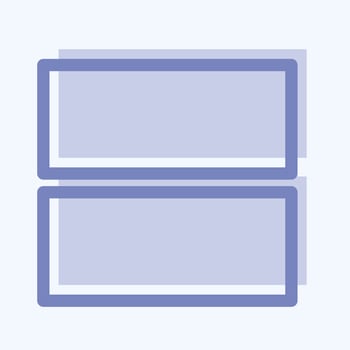 Icon View Agenda - Two Tone Style - Simple illustration,Editable stroke vector