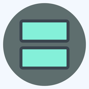 Icon View Array - Color Mate Style - Simple illustration,Editable stroke vector
