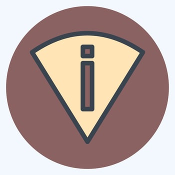 Icon Perm Scan Wifi - Flat Style - Simple illustration,Editable stroke vector