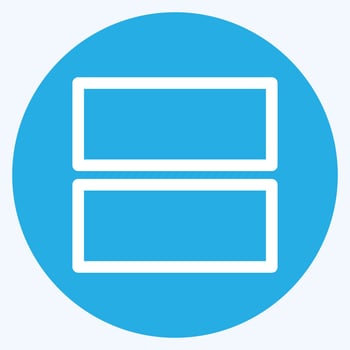 Icon View Agenda - Blue Eyes Style - Simple illustration,Editable stroke vector