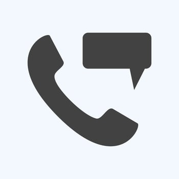 Icon Perm Phone Massage - Glyph Style - Simple illustration,Editable stroke vector